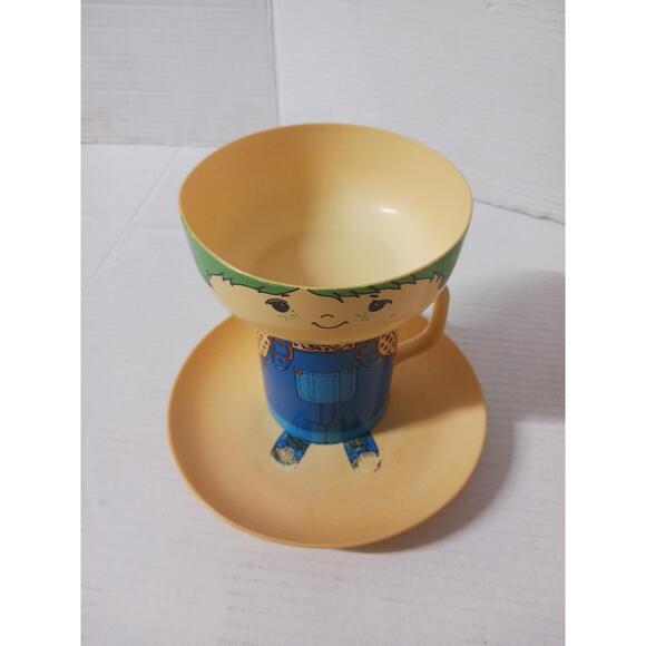 Carol Wright 3 Piece Little Boy Plate Cup Bowl Set - Picture 1 of 6